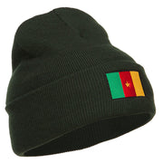 Cameroon Flag Embroidered Beanie