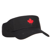 Canada Logo Maple Leaf Embroidered Cotton Sun Visor