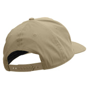 Lineal Dog and Cat Embroidered Solid Cotton Twill Prostyle Cap - Khaki OSFM