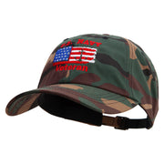 Navy Anchor Veteran Unstructured Low Profile 6 panel Cotton Cap - Green-Camo OSFM