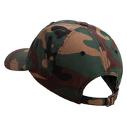 Navy Anchor Veteran Unstructured Low Profile 6 panel Cotton Cap - Green-Camo OSFM