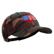 Navy Anchor Veteran Unstructured Low Profile 6 panel Cotton Cap - Green-Camo OSFM