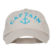 Captain Anchor Logo Embroidered Pet Spun Cap