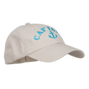 Captain Anchor Logo Embroidered Pet Spun Cap