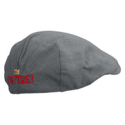 I'm On Fire Embroidered Men's Linen Ivy Cap - Slate S-M