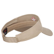 Canada Logo Maple Leaf Embroidered Cotton Sun Visor