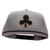 Black Clubs Patched Wool Blend Pro Style 2 Tone Snapback - Black-Grey OSFM