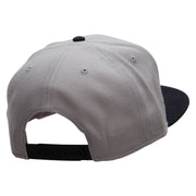 Black Clubs Patched Wool Blend Pro Style 2 Tone Snapback - Black-Grey OSFM