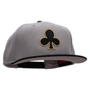 Black Clubs Patched Wool Blend Pro Style 2 Tone Snapback - Black-Grey OSFM