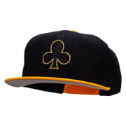 Black Clubs Patched Wool Blend Pro Style 2 Tone Snapback - Gold-Black OSFM