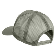 USS Midway CV 41 Blue Patched Solid Cotton Twill 5 panel Mesh Back Cap - Grey OSFM