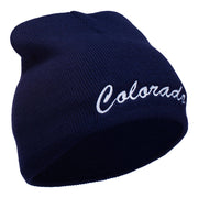 Colorado Embroidered Short Beanie