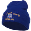 US Coast Guard Veteran Embroidered Long Beanie