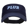 PLUR Embroidered Cotton Twill Sun Visor