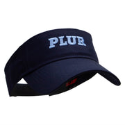 PLUR Embroidered Cotton Twill Sun Visor