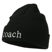 Coach Embroidered Long Beanie