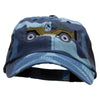 Singers Fun Embroidered Enzyme Washed Camo Cap - Sky OSFM