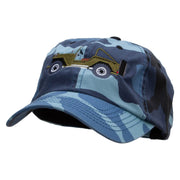 Singers Fun Embroidered Enzyme Washed Camo Cap - Sky OSFM