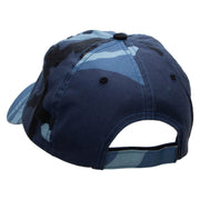 Singers Fun Embroidered Enzyme Washed Camo Cap - Sky OSFM