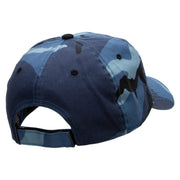 Singers Fun Embroidered Enzyme Washed Camo Cap - Sky OSFM