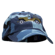 Singers Fun Embroidered Enzyme Washed Camo Cap - Sky OSFM