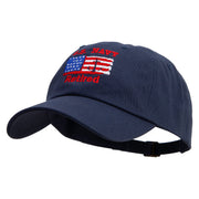 Navy Anchor Retired Unstructured Low Profile 6 panel Cotton Cap - Navy OSFM