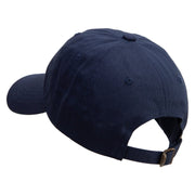 Navy Anchor Retired Unstructured Low Profile 6 panel Cotton Cap - Navy OSFM