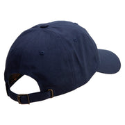 Navy Anchor Retired Unstructured Low Profile 6 panel Cotton Cap - Navy OSFM