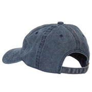 Canoe Outline Embroidered Washed Buckle Cap