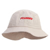 Flurry Embroidered Pigment Dyed Bucket Hat - Khaki OSFM