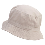 Flurry Embroidered Pigment Dyed Bucket Hat - Khaki OSFM