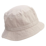 Flurry Embroidered Pigment Dyed Bucket Hat - Khaki OSFM