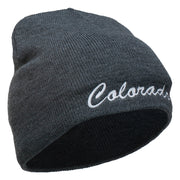 Colorado Embroidered Short Beanie