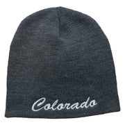 Colorado Embroidered Short Beanie