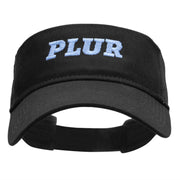 PLUR Embroidered Cotton Twill Sun Visor