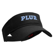 PLUR Embroidered Cotton Twill Sun Visor