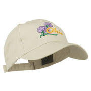 Ohio Carnation Flower Embroidered Cap