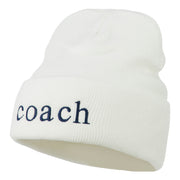 Coach Embroidered Long Beanie