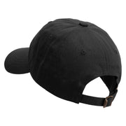 Navy Anchor Retired Unstructured Low Profile 6 panel Cotton Cap - Black OSFM