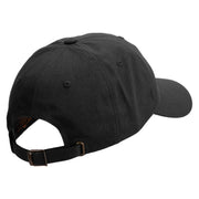 Navy Anchor Retired Unstructured Low Profile 6 panel Cotton Cap - Black OSFM