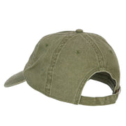 Canoe Outline Embroidered Washed Buckle Cap