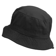 Flurry Embroidered Pigment Dyed Bucket Hat - Black OSFM