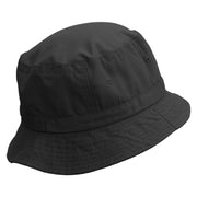 Flurry Embroidered Pigment Dyed Bucket Hat - Black OSFM