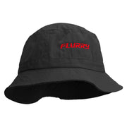 Flurry Embroidered Pigment Dyed Bucket Hat - Black OSFM