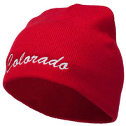 Colorado Embroidered Short Beanie