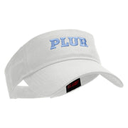 PLUR Embroidered Cotton Twill Sun Visor