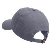 Navy Anchor Retired Unstructured Low Profile 6 panel Cotton Cap - Dk-Grey OSFM