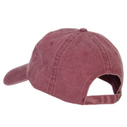 Canoe Outline Embroidered Washed Buckle Cap