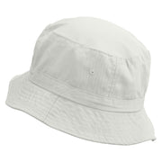 Flurry Embroidered Pigment Dyed Bucket Hat - White OSFM