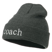 Coach Embroidered Long Beanie